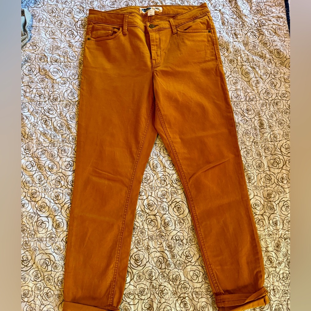 Mustard, size 8, Old Navy Rock Star jeans